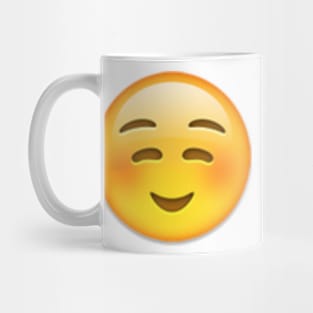 white smiling face Mug